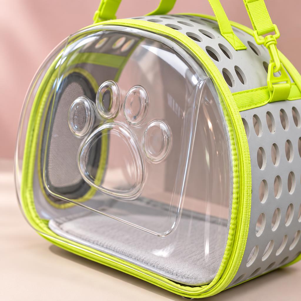 Cat Bubble Backpack Carrier, Grass Green – detail