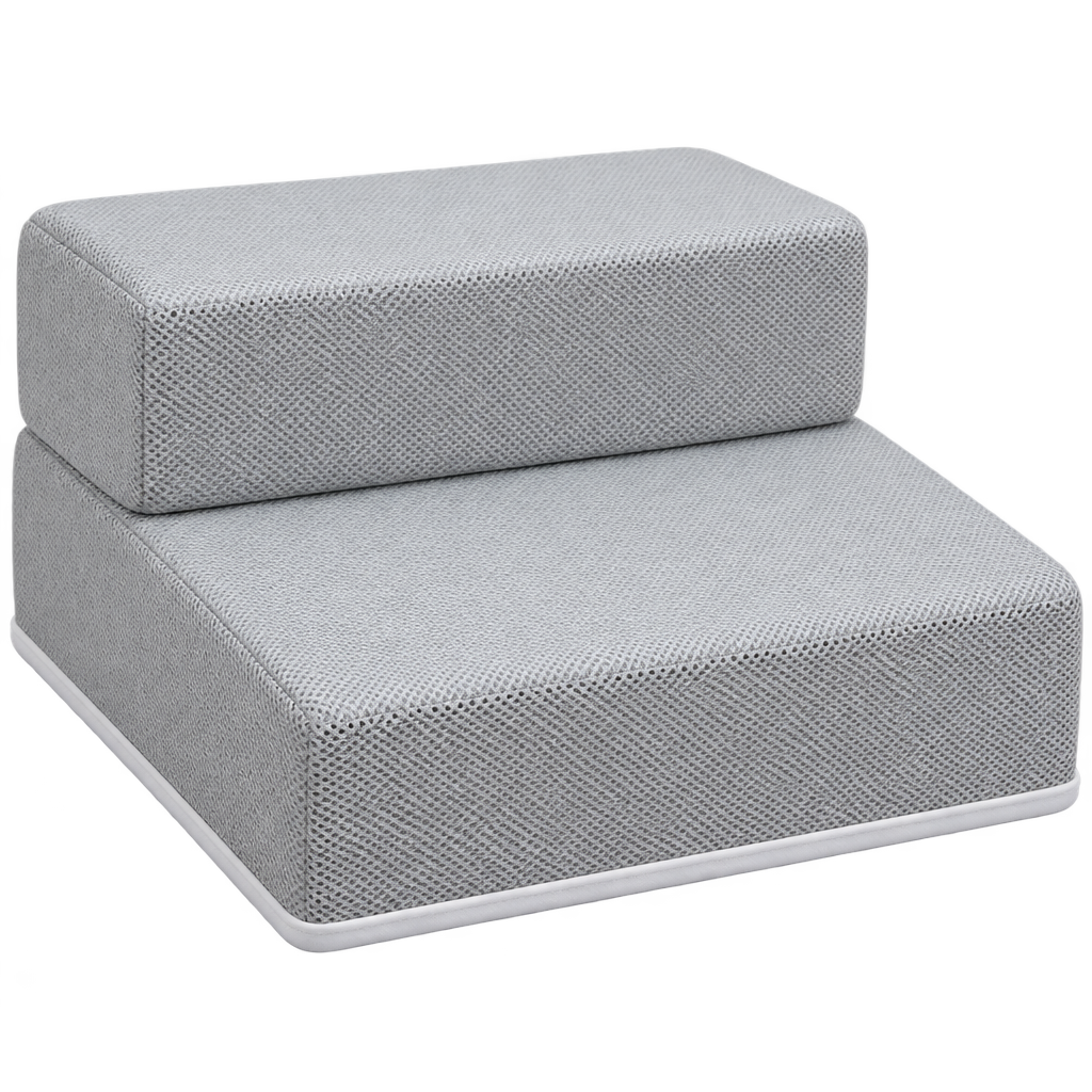 2-Step Pet Stairs, 20cm, Grey – product