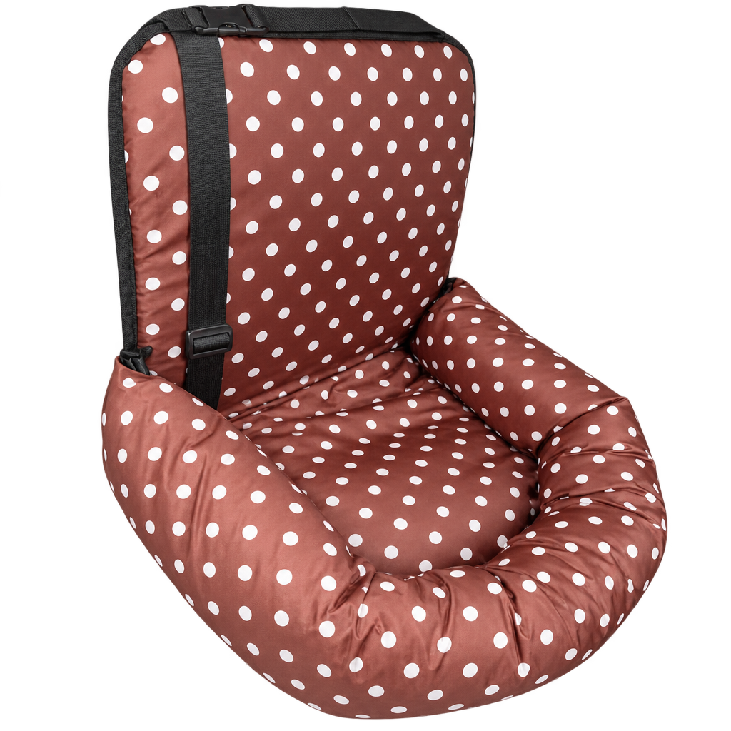 Dog Car Seat Bed, Polka Dot – product