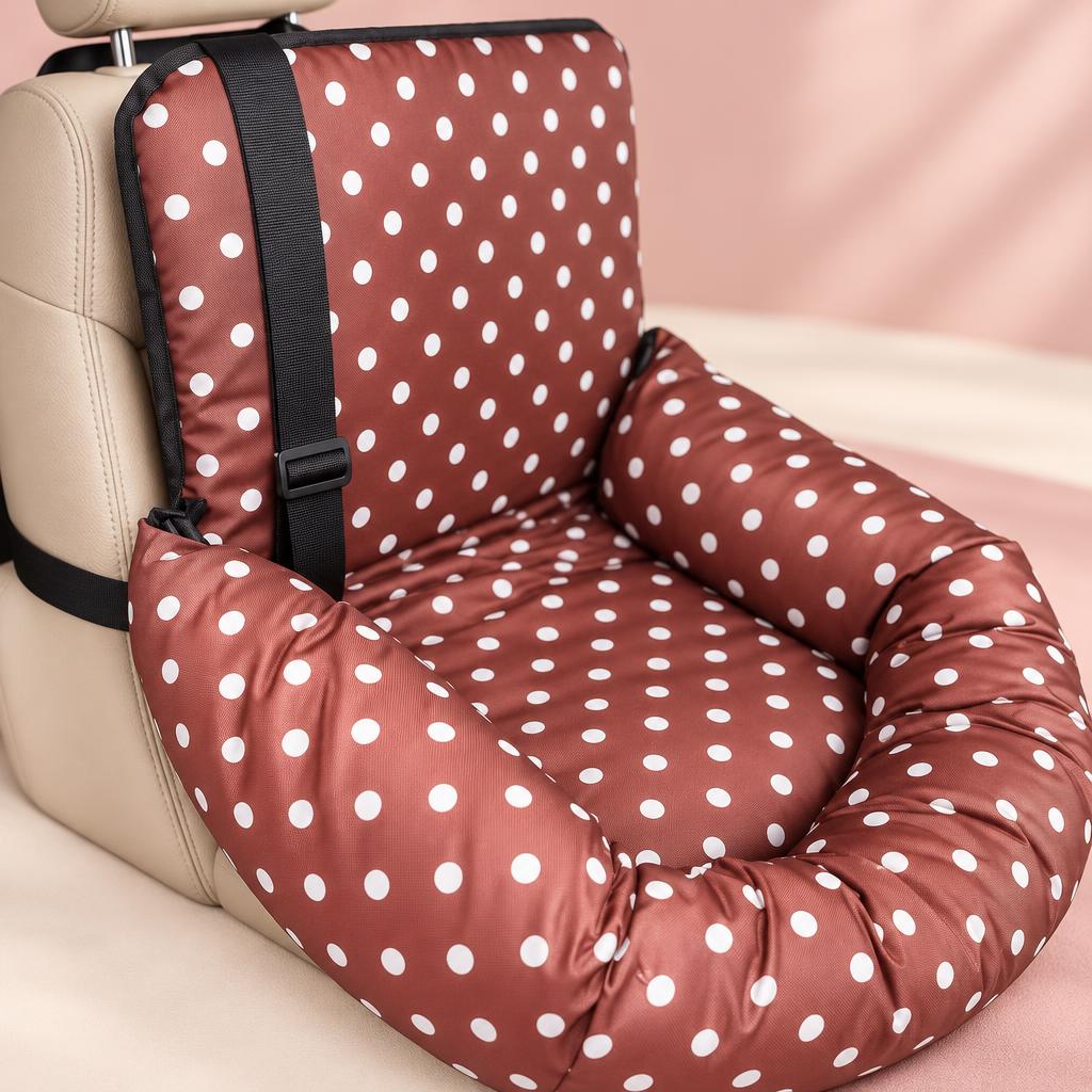 Dog Car Seat Bed, Polka Dot – detail