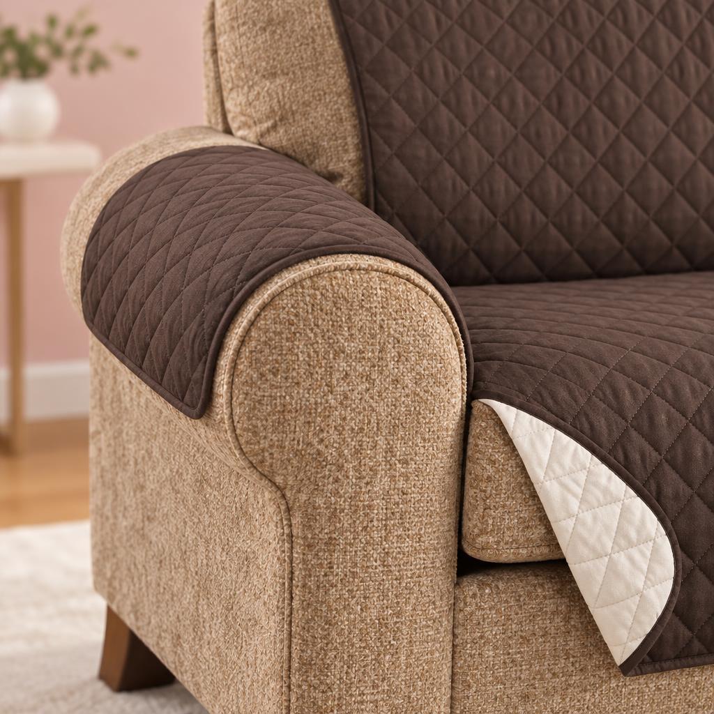 Quilted Pet Sofa Cover, 3-Seater – detail