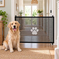 Foldable Mesh Pet Barrier Gate, 180 × 78cm – in use