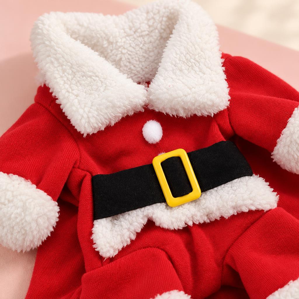 Santa Suit Dog Costume, Red (XS) – detail