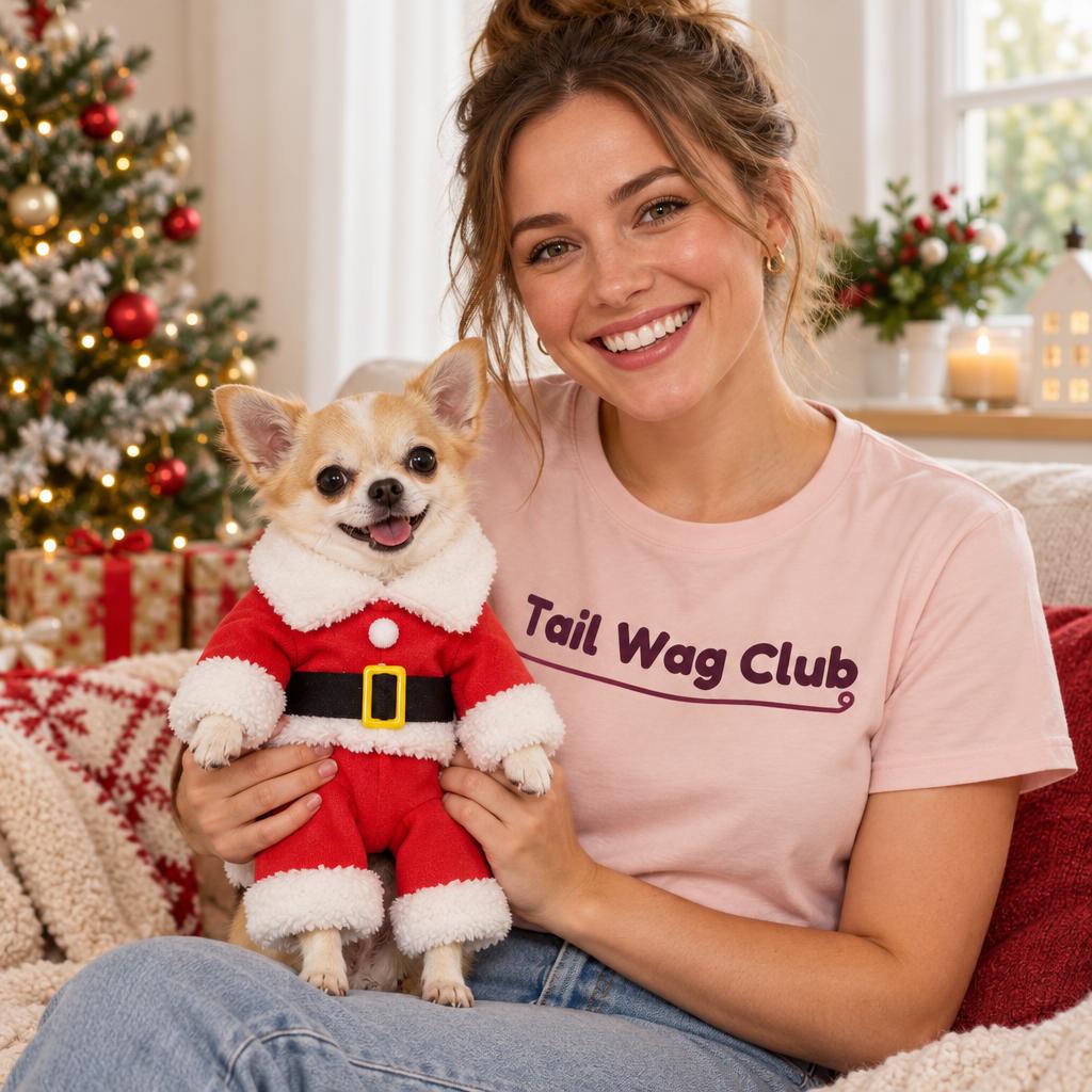 Santa Suit Dog Costume, Red (XS) – with Tail Wag Club