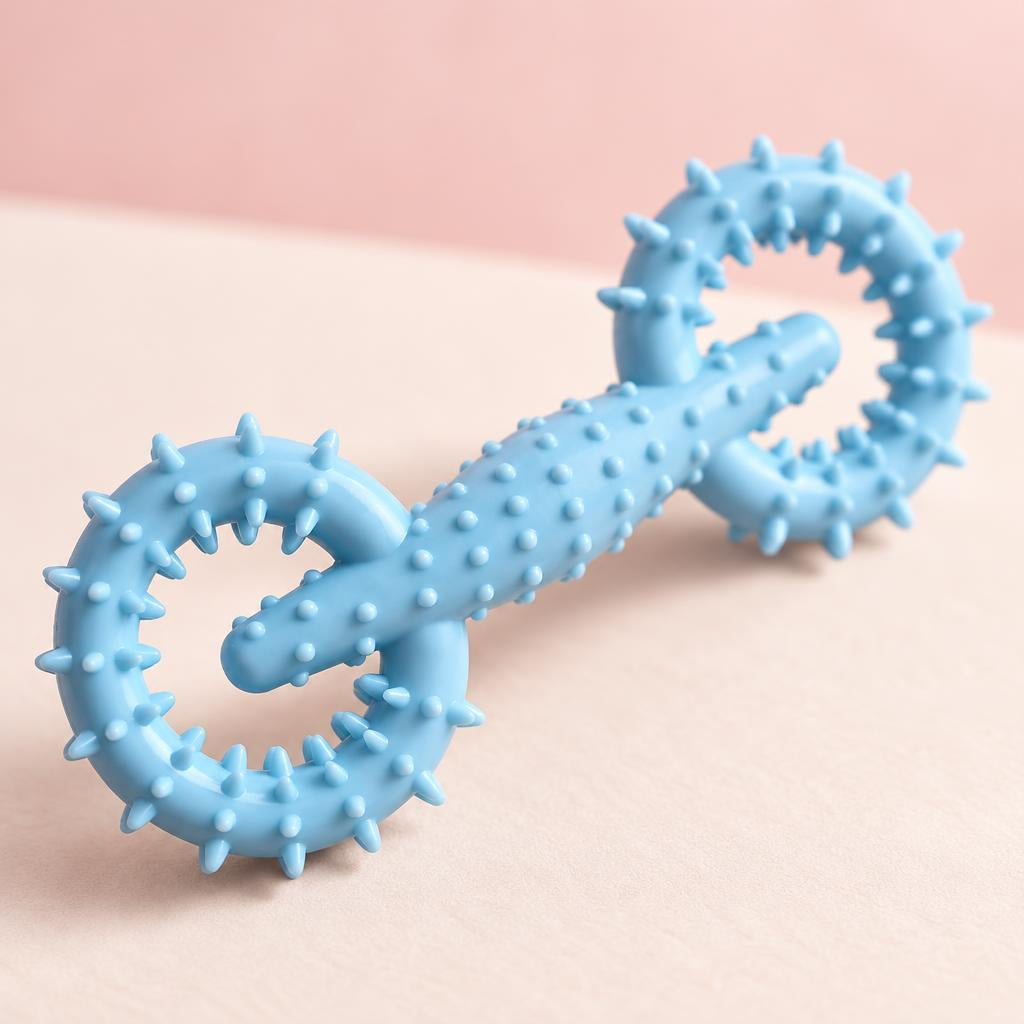 Blue TPR Chew Ring Toy