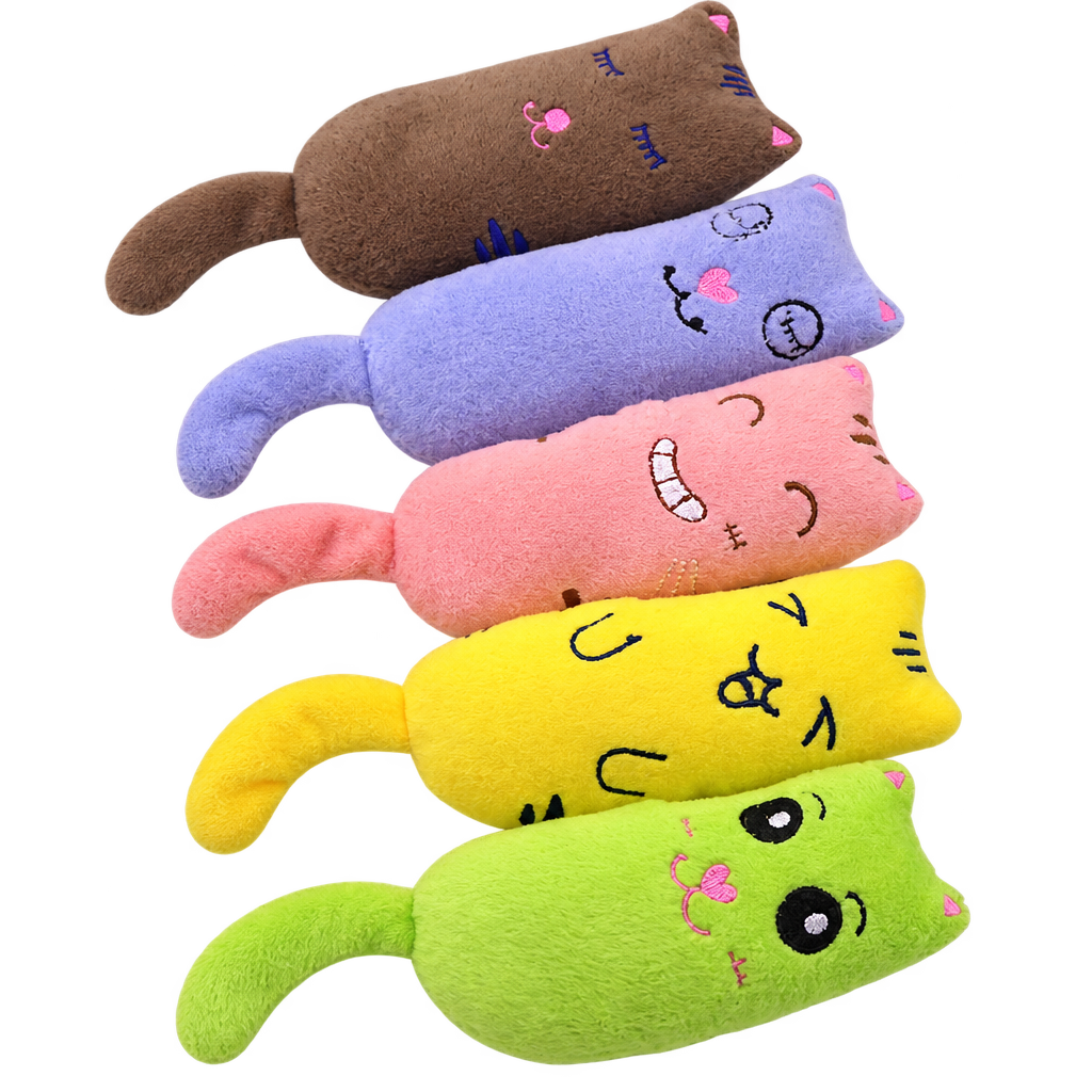 Plush Catnip Toy Set, 5 Pieces